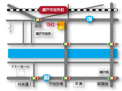 トリトン住宅販売までの地図